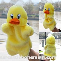 Lovely Baby Animal Plush Toy Kids Hand Puppets Childhood Soft Toy Duck Shape Story Pretend Playing Dolls Xmas Gift for Children B07DK5R53N